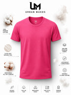 Urban Makos Essential Round Neck Tee - Rani Rose