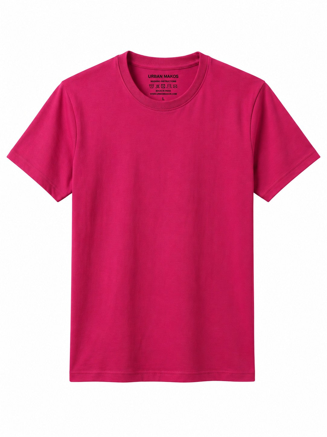 Urban Makos Essential Round Neck Tee - Rani Rose