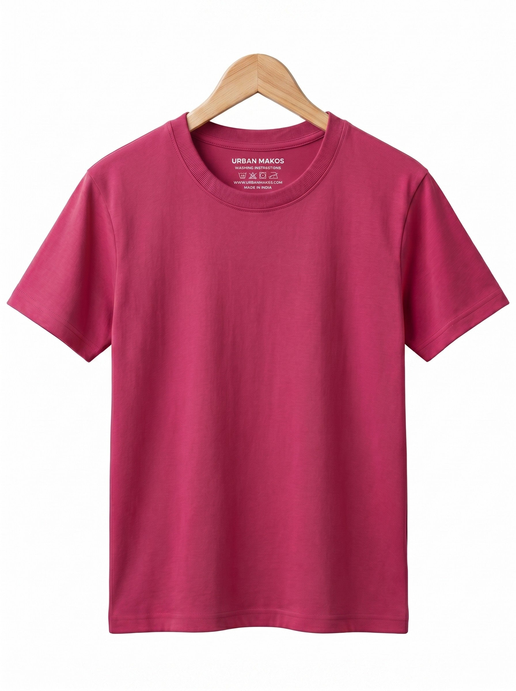 Urban Makos Essential Round Neck Tee - Rani Rose