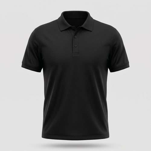 Urban Makos Classic Polo in Black