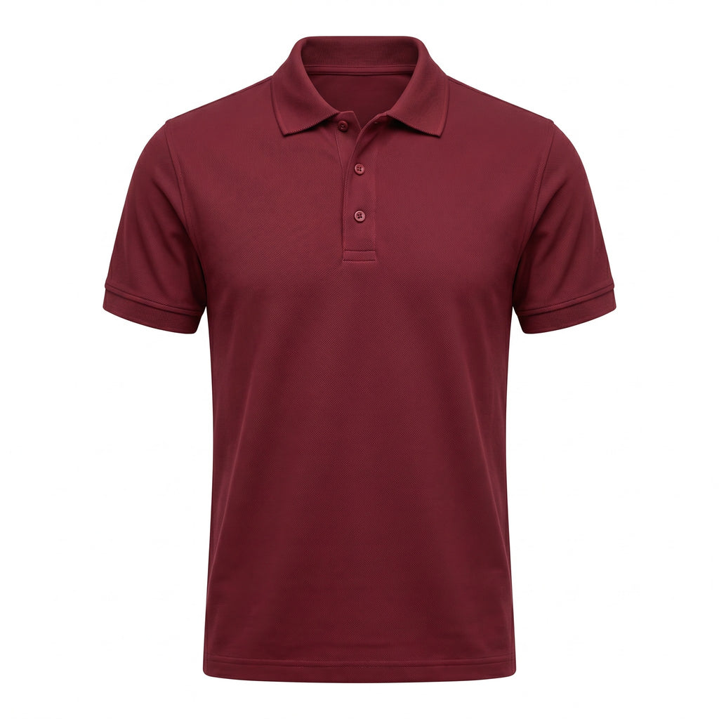 Urban Makos Classic Polo in Maroon