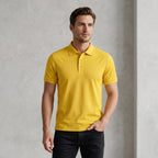 Urban Makos Yellow classic polo front view