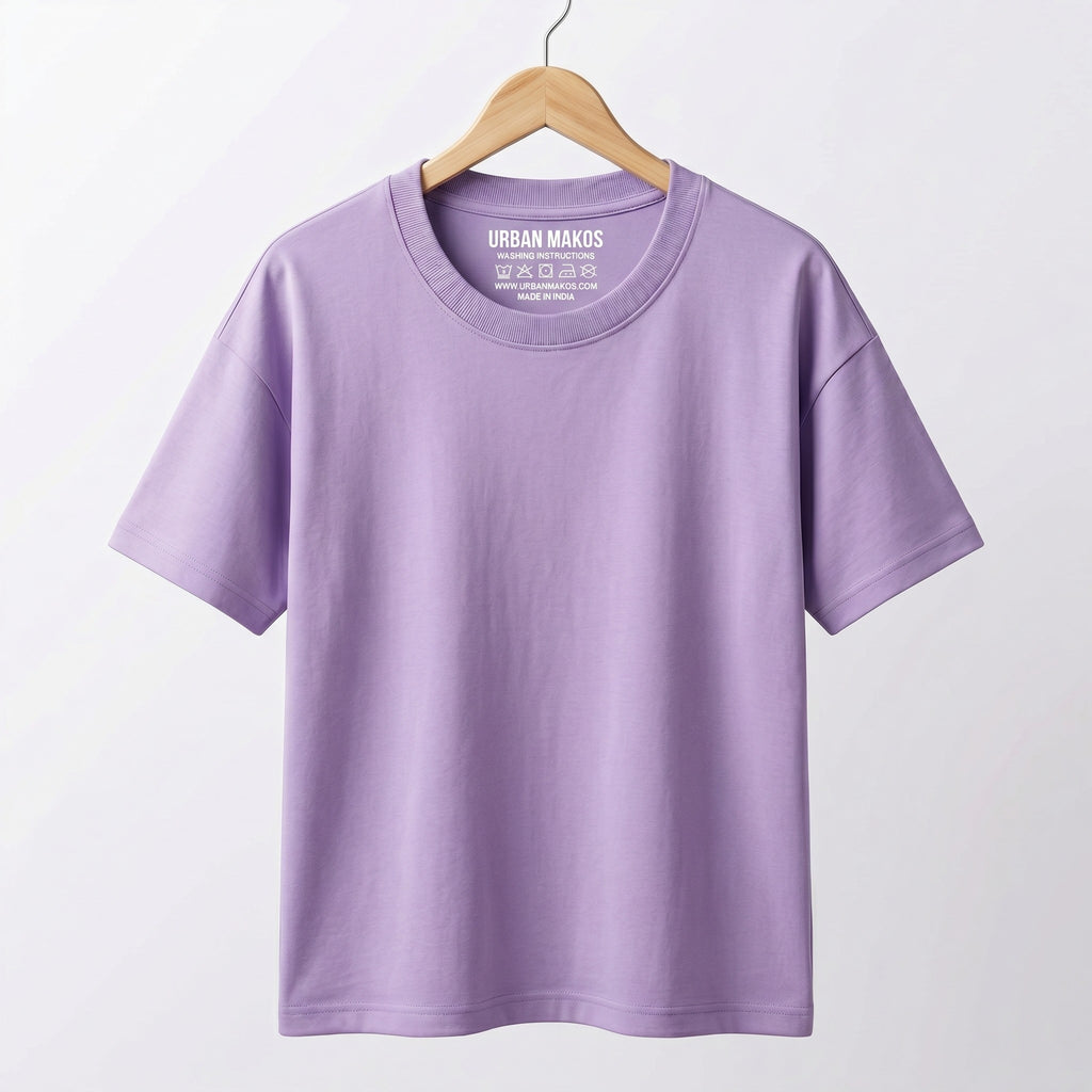 Urban Makos Oversized T-Shirt in Lavender