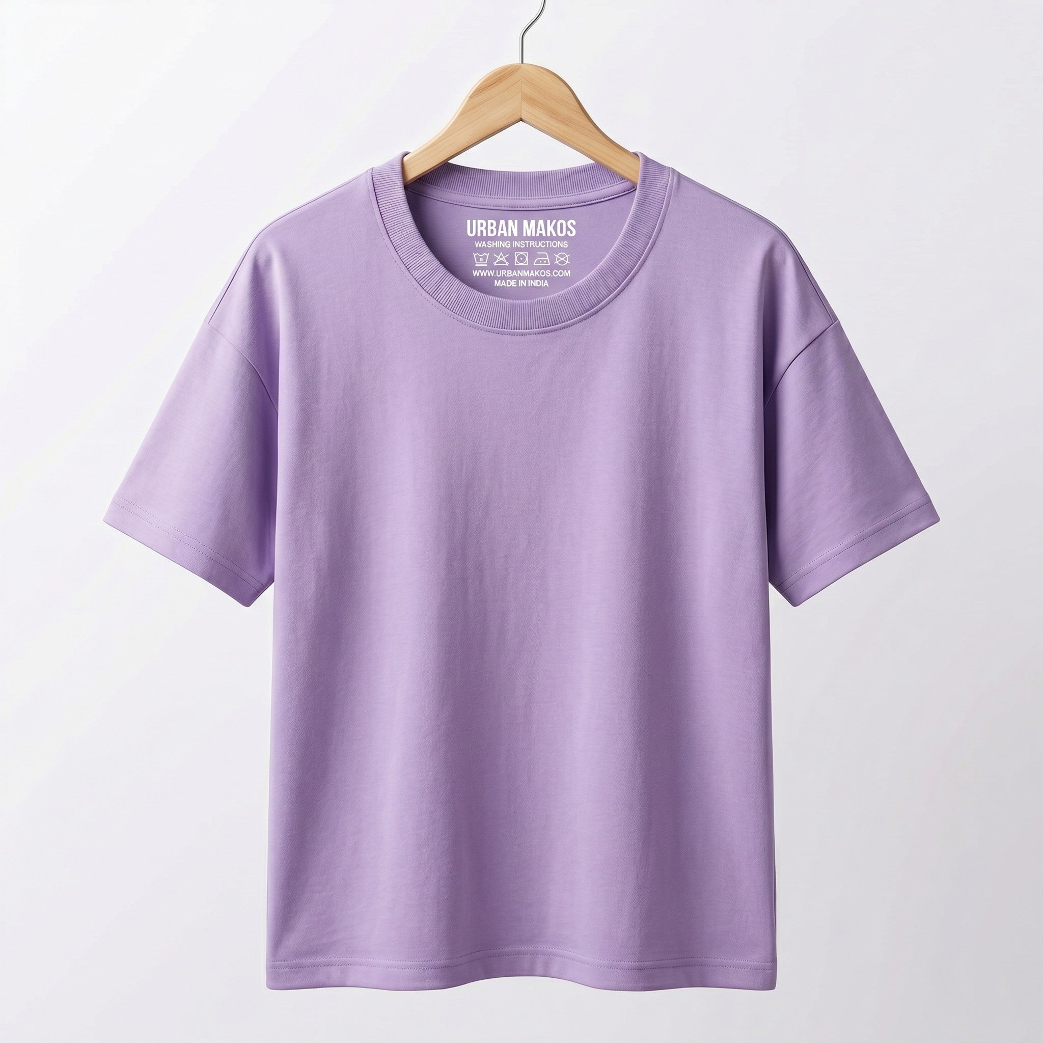 Urban Makos Oversized T-Shirt in Lavender