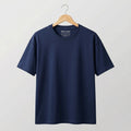 Urban Makos Oversized T-Shirt in Navy Blue