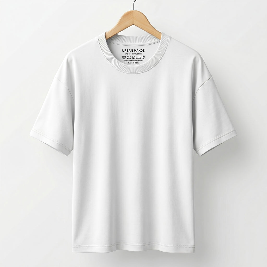 Urban Makos Oversized T-Shirt in White