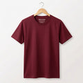 Urban Makos Essential Round Neck Tee in Maroon