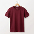 Urban Makos Essential Round Neck Tee in Maroon