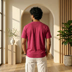 Urban Makos Rani Rose round neck tee back view