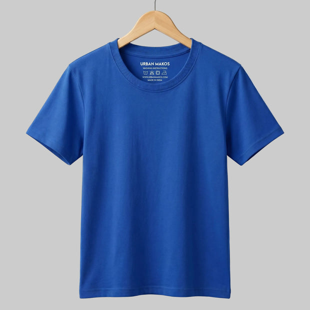 Urban Makos Essential Round Neck Tee - Royal Blue