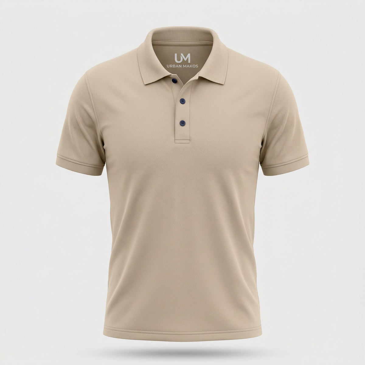 Urban Makos Oversized Polo in Beige